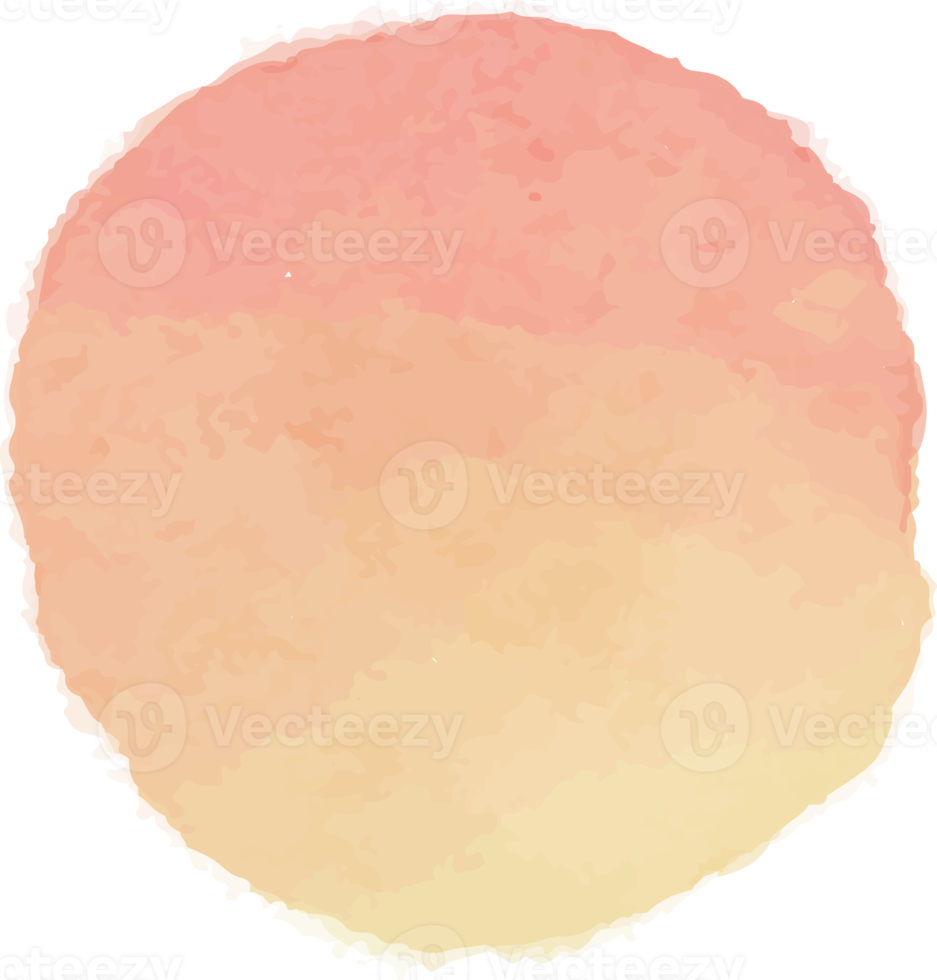 Water color circle banner png