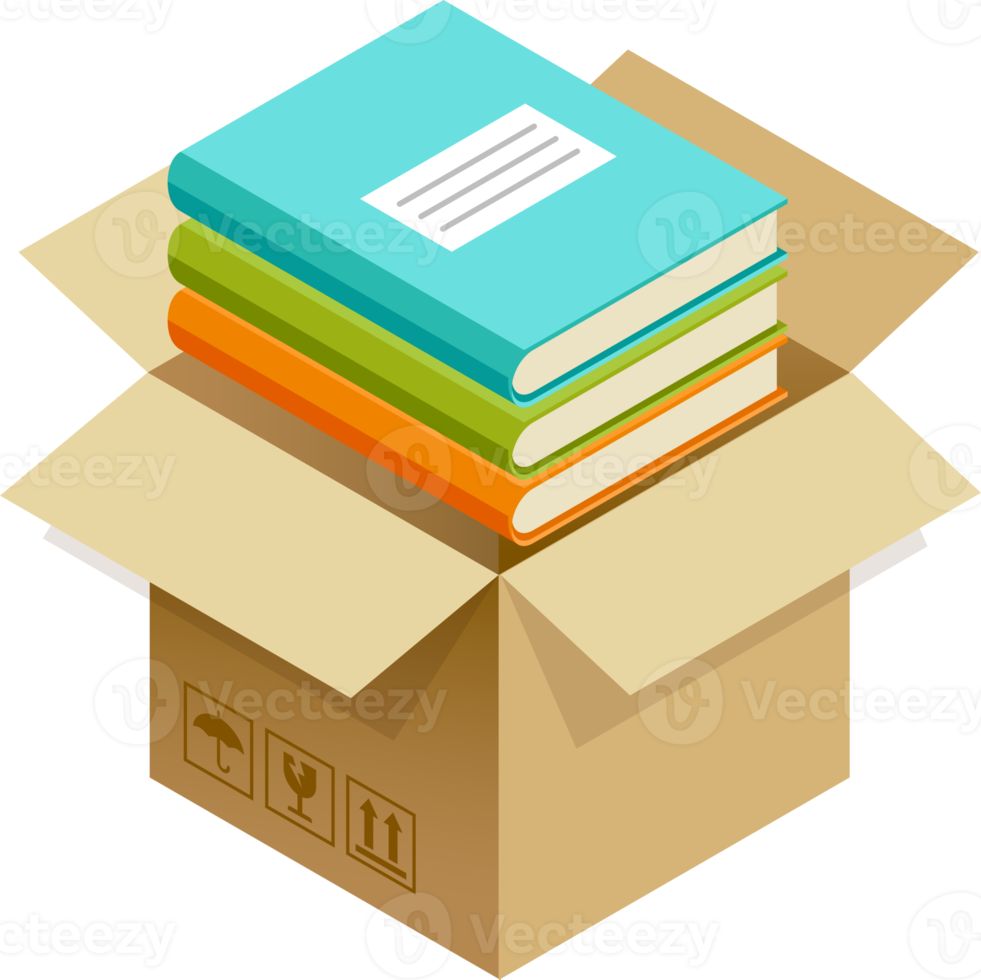 books package isometric png