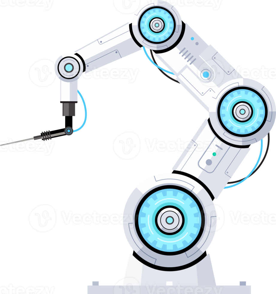 Roboter mit mechanischem Arm png