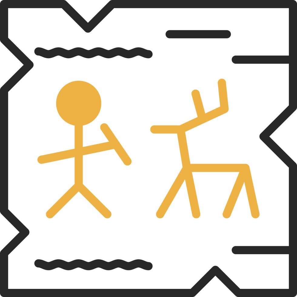 Cave Painting Vector Icon