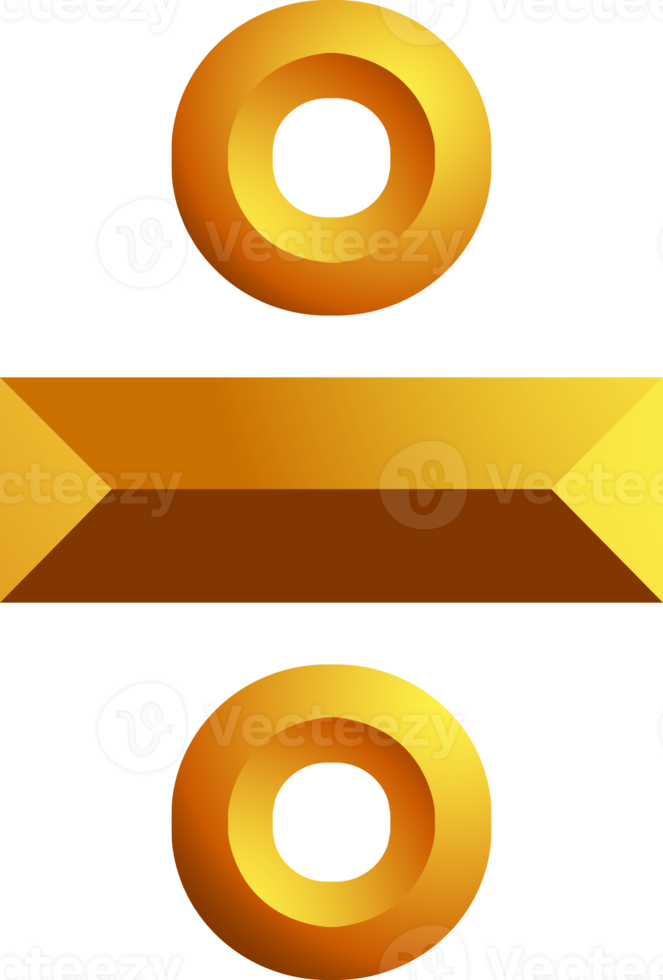 símbolo oro color png