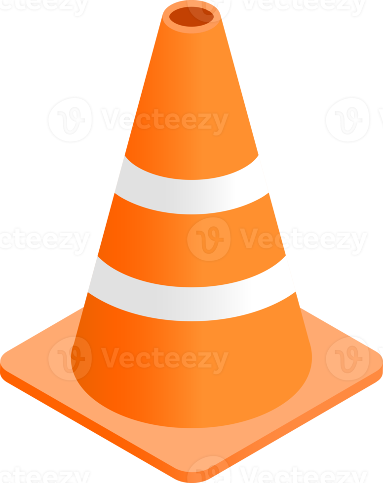 Cone barrier symbol color png