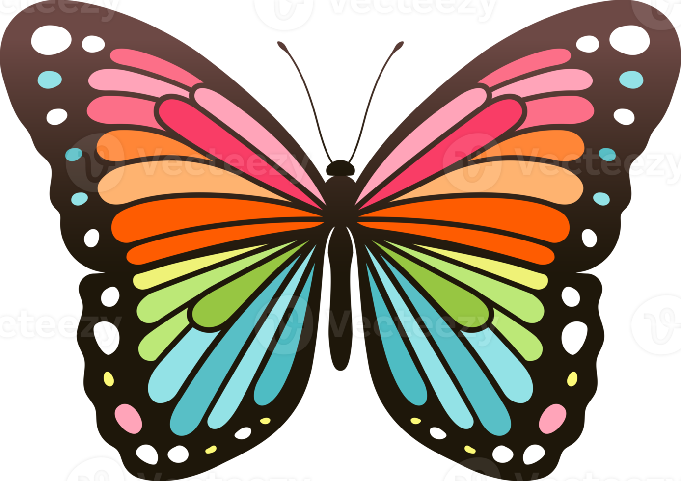 butterfly color symbol png