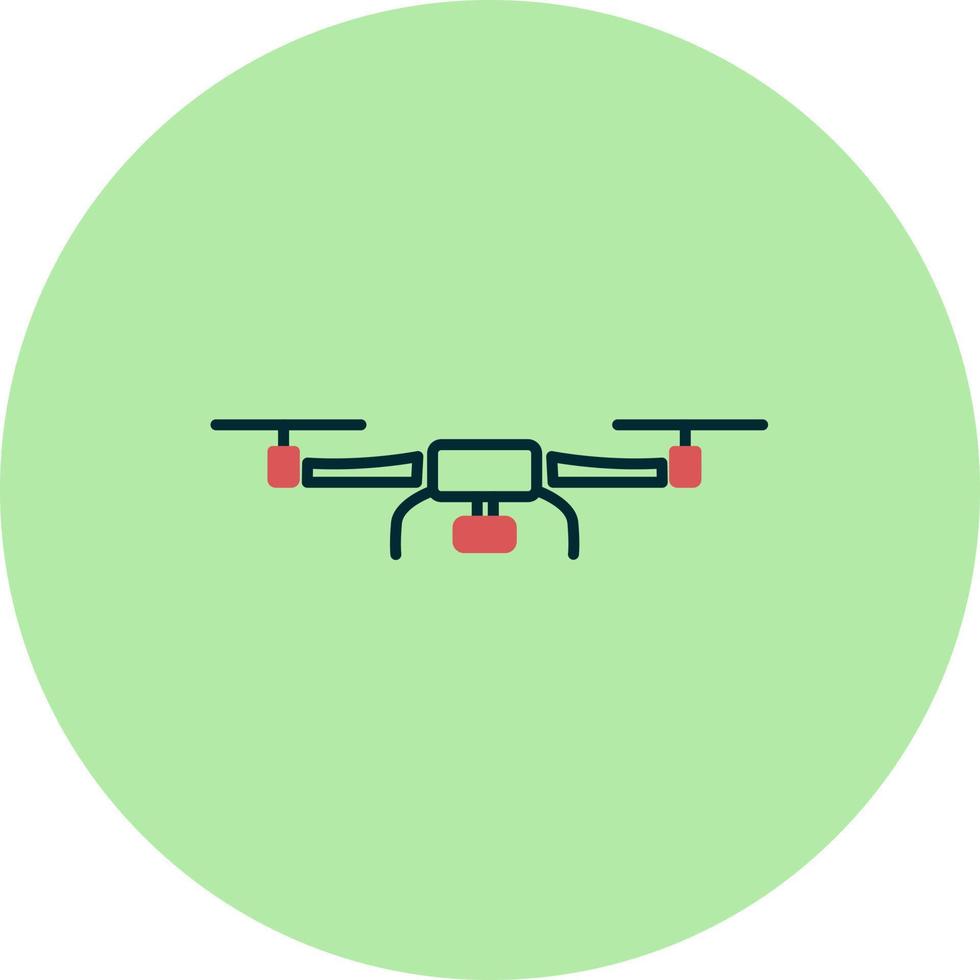 icono de vector de dron de cámara