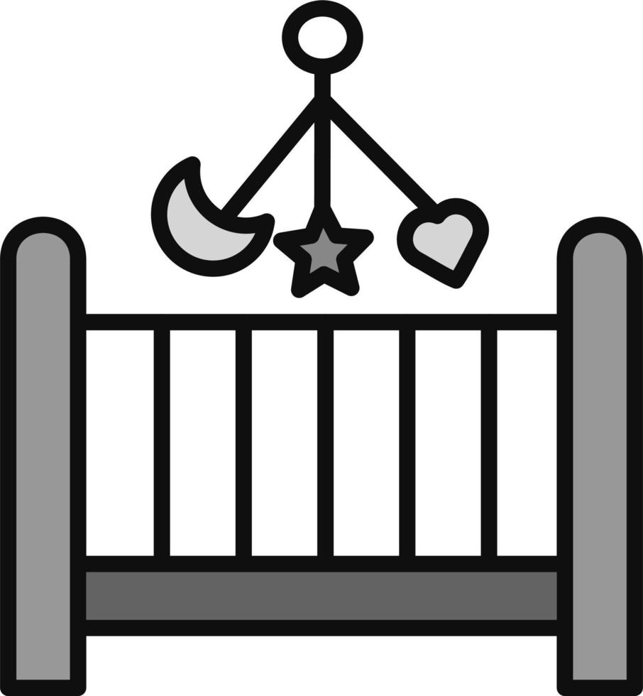 Baby crib Vector Icon