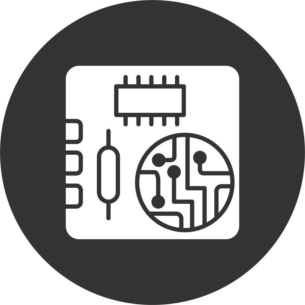 icono de vector de placa pcb