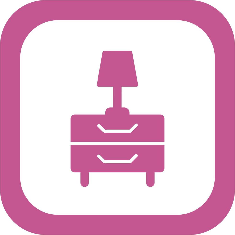 Lamp Table Vector Icon