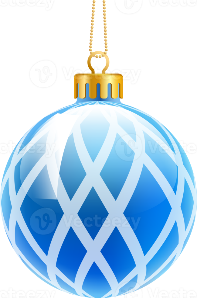 Blue christmas balls png