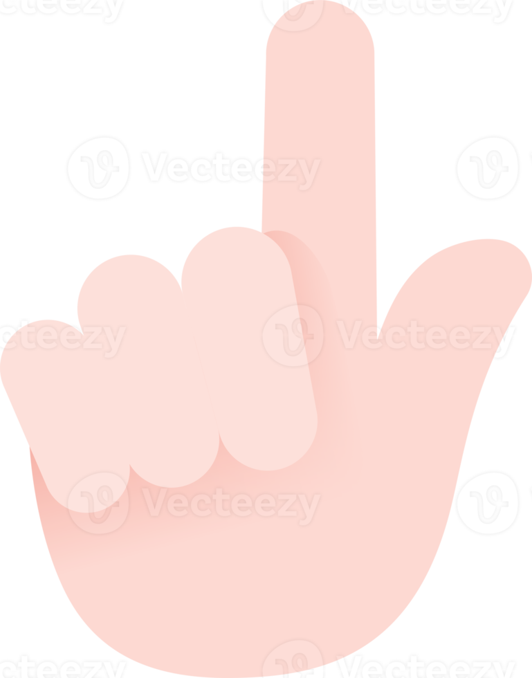 Hand finger pointing png