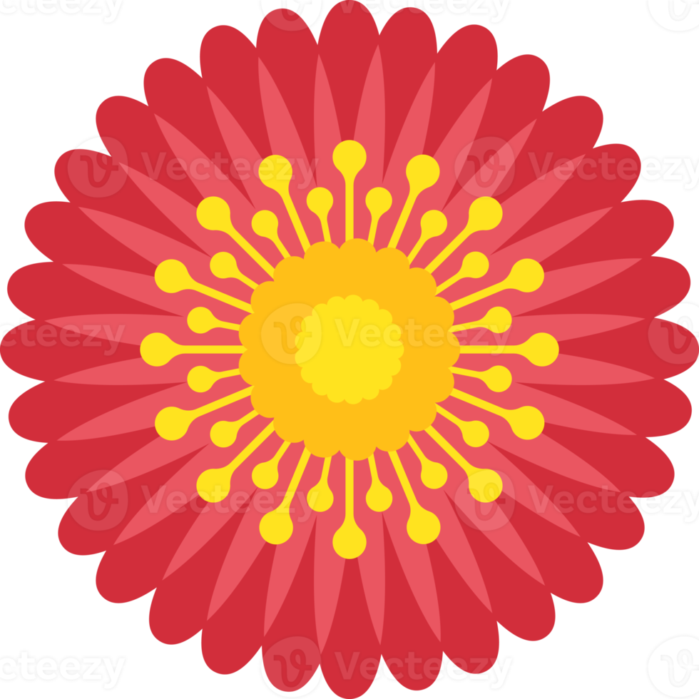 Floral flower elements symbol icons colorful png