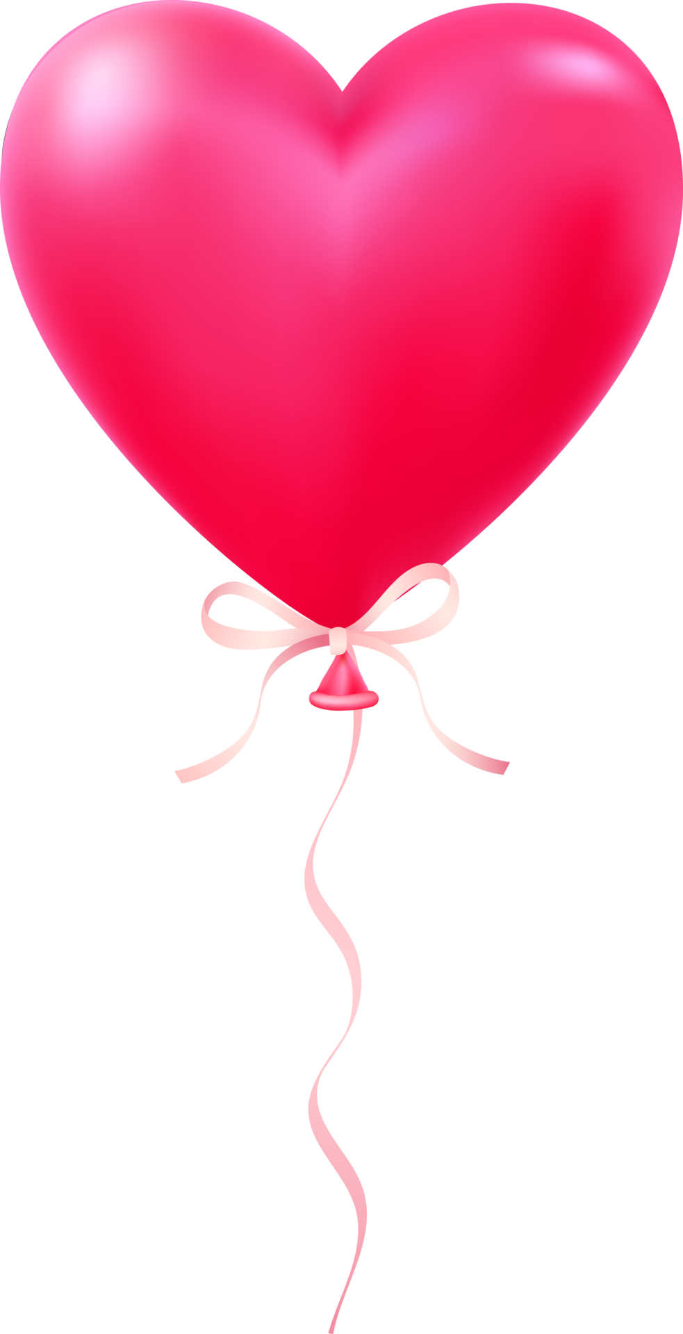 Heart balloon with ribbon 19617127 PNG