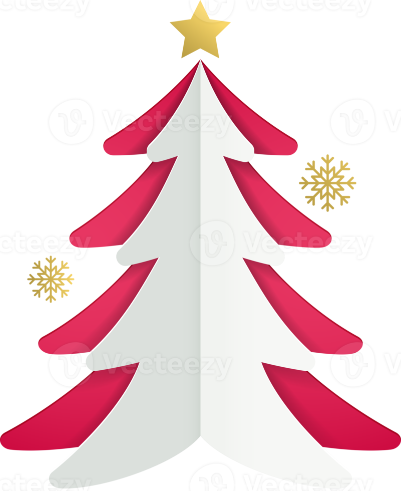 christmas tree paper cut png