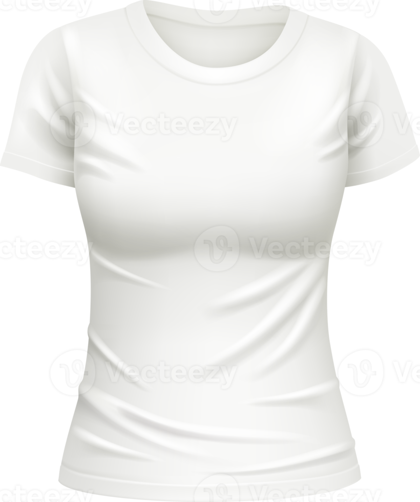 White T shirt women png