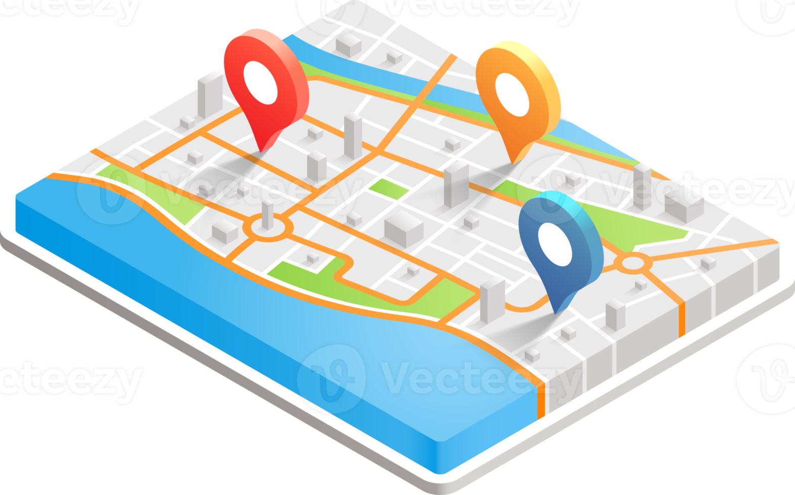 City map symbol color png