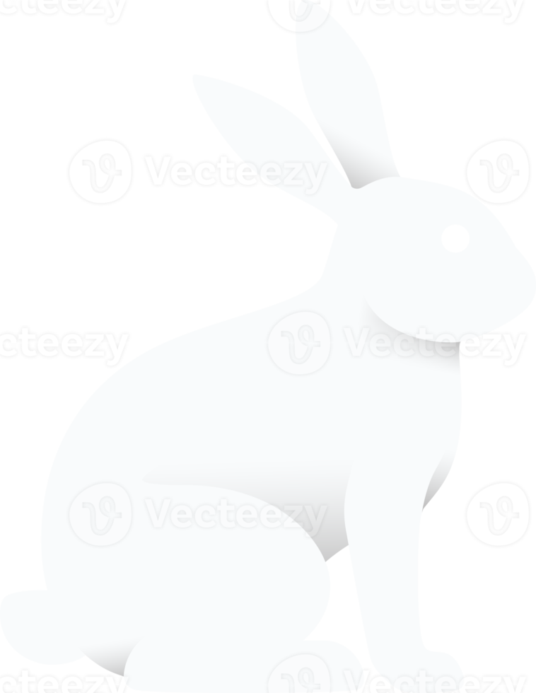 Hase Hase Papier Schnitt Symbol png