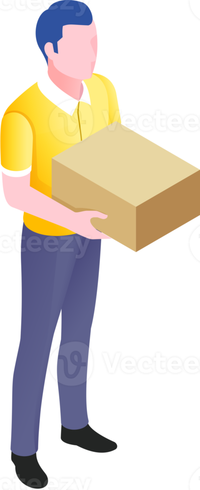 Delivery man symbol png