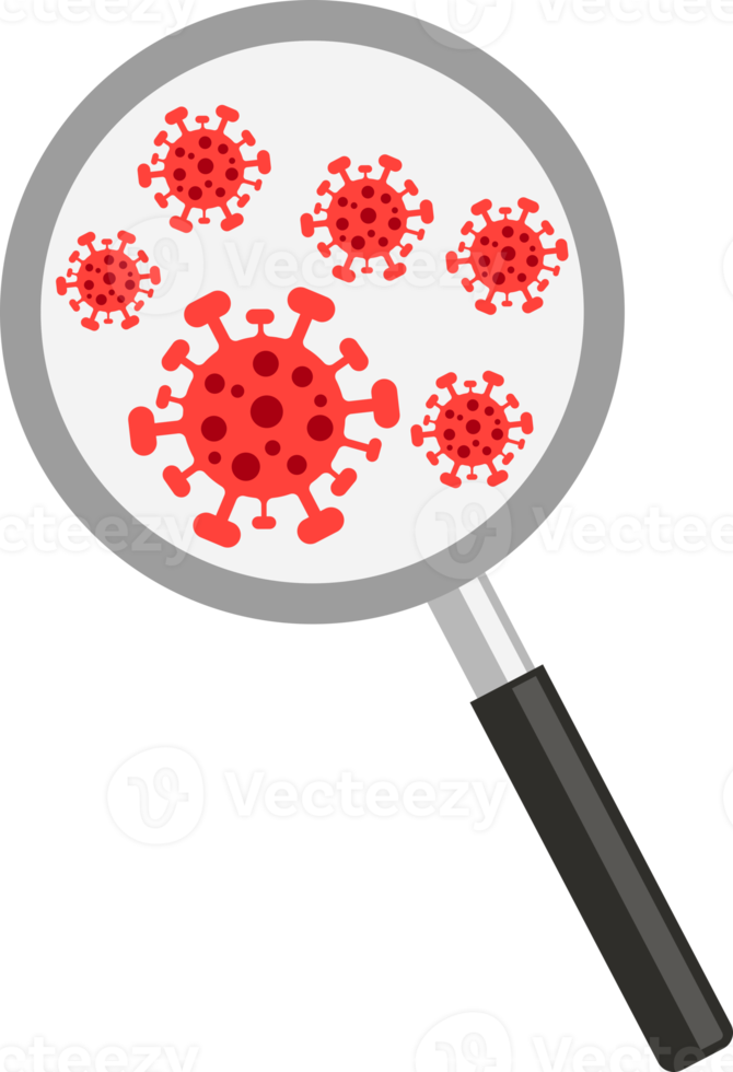 lupa buscando virus png