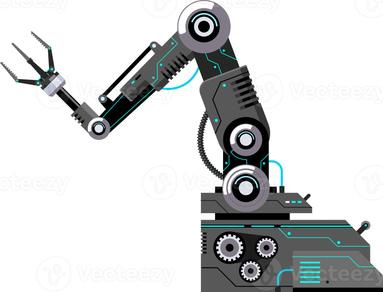 Roboter mit mechanischem Arm png