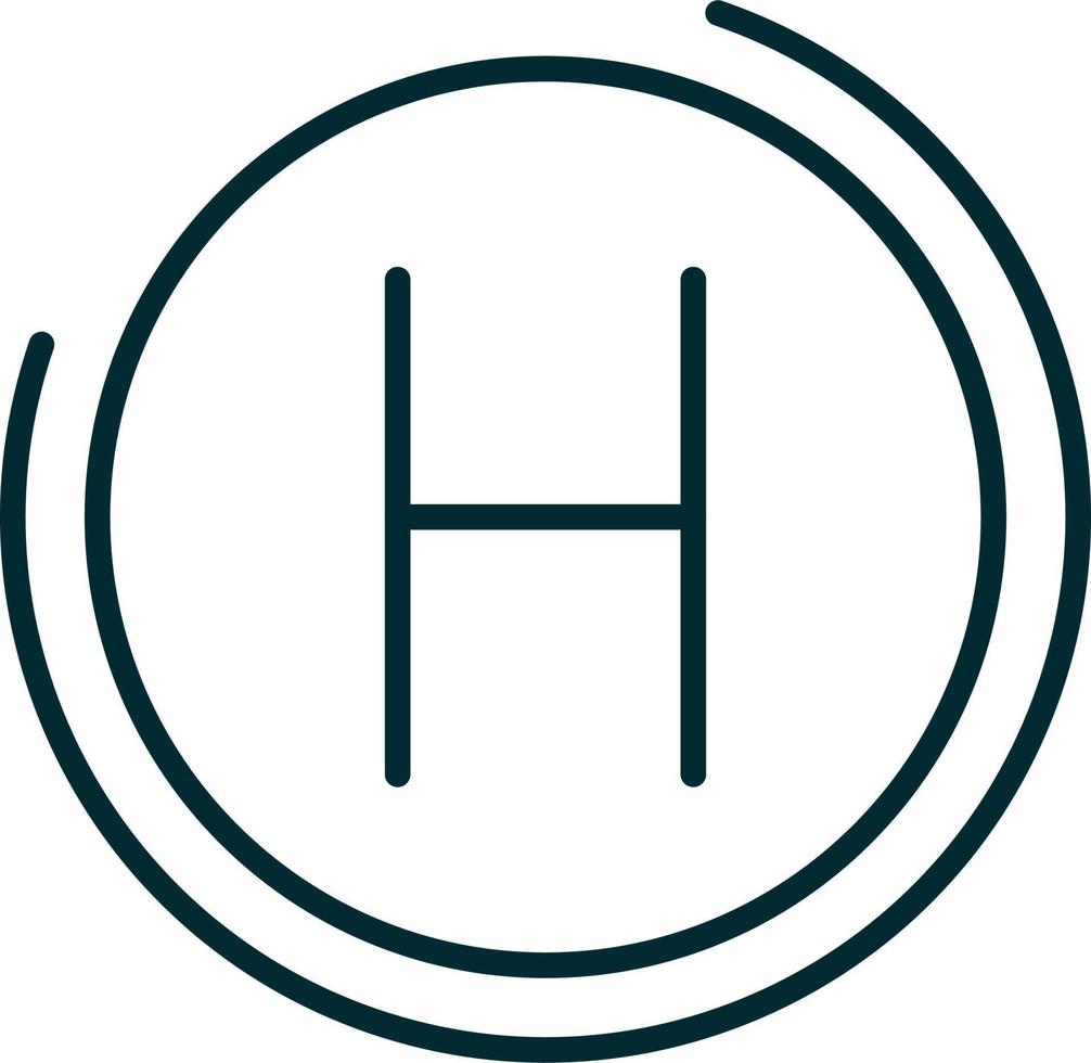 Heliport Vector Icon