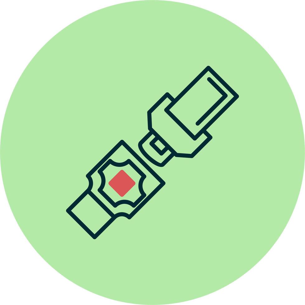 Safety belt Vector Icon