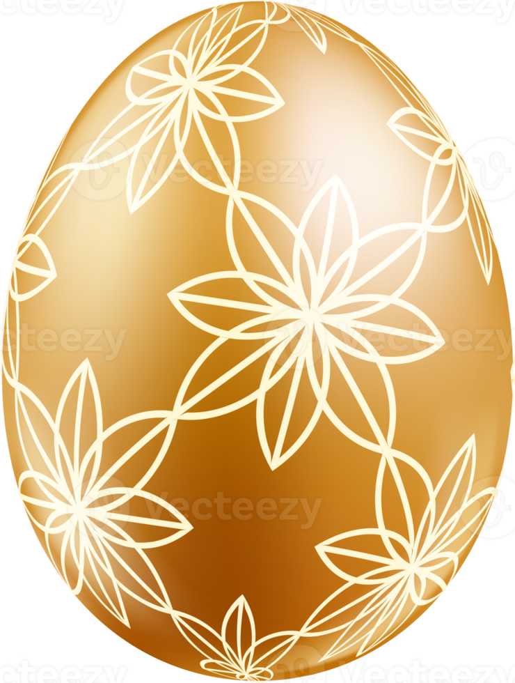 easter eggs gold color png