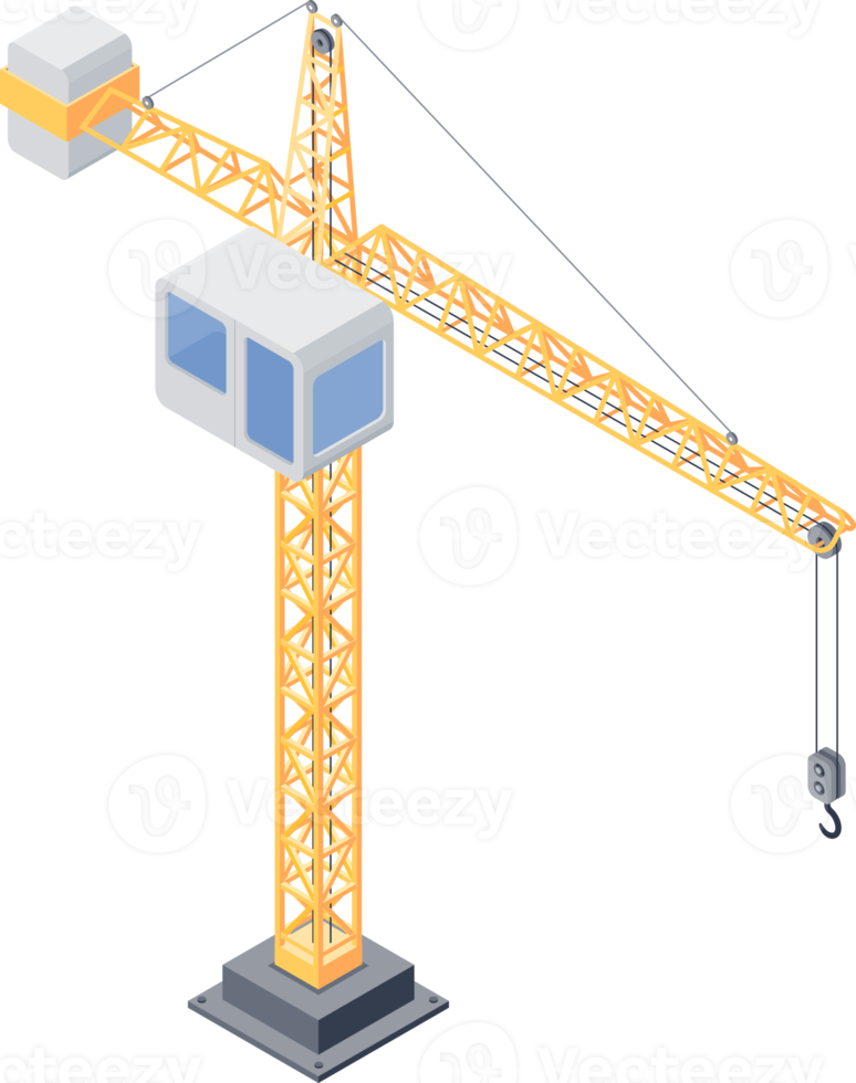 Crane industry illustration png