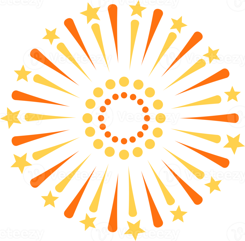 Fireworks illustration symbol png