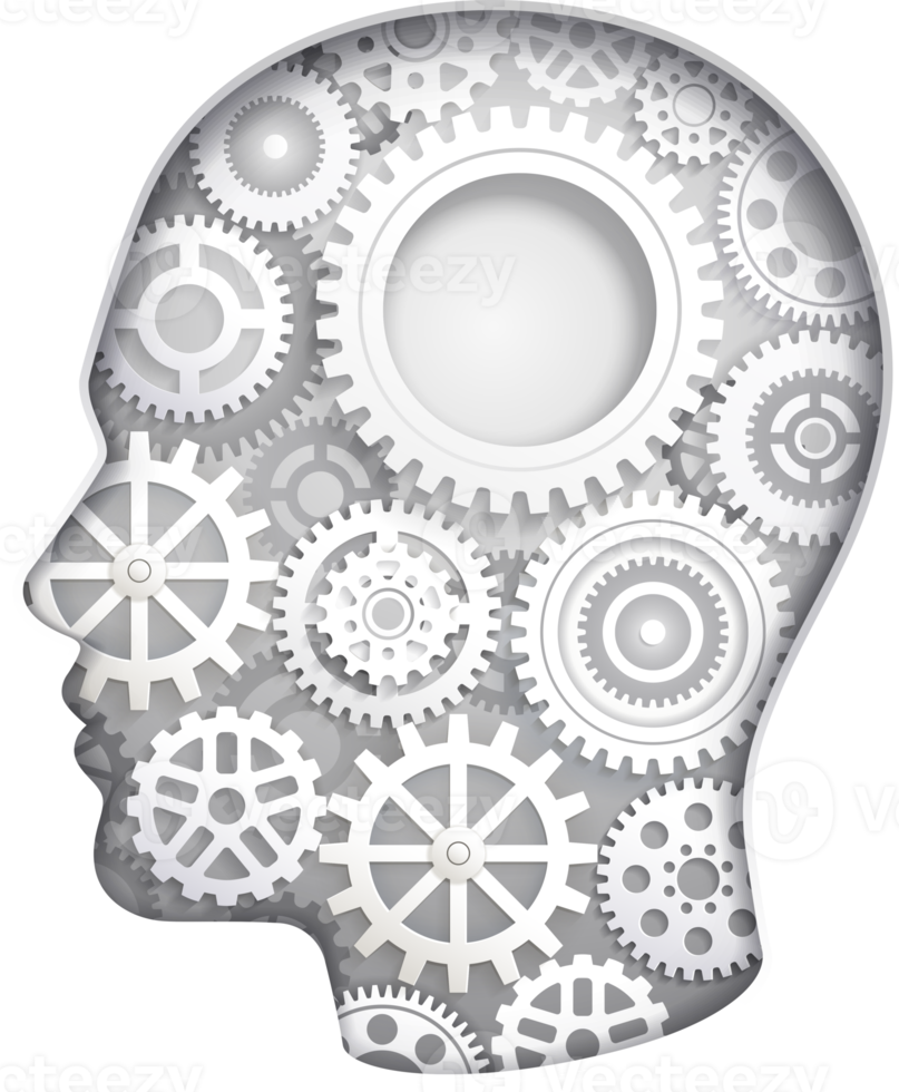 head paper cut png
