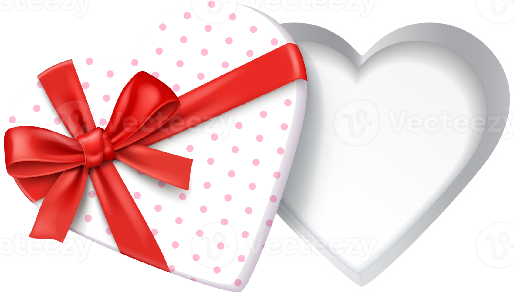 Gift box heart symbol png