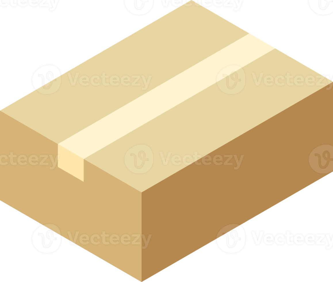 Package isometric symbol color png