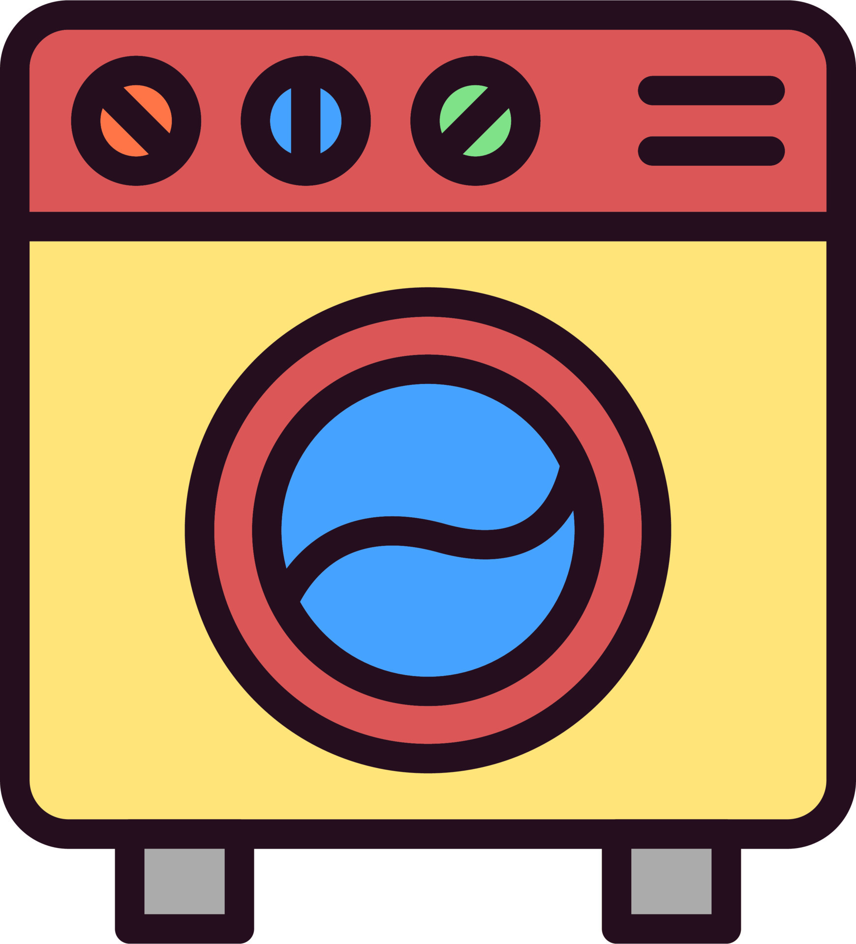 Washing Machine Vector Icon 19617867 Vector Art at Vecteezy