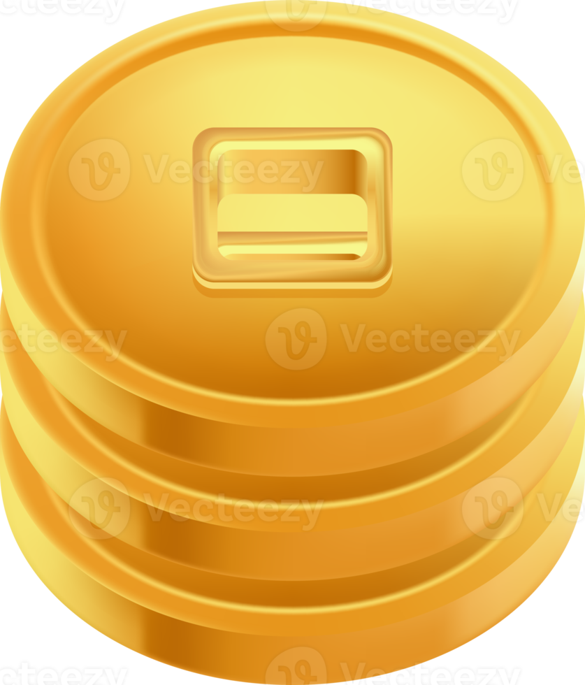 Chinese gold ingot png