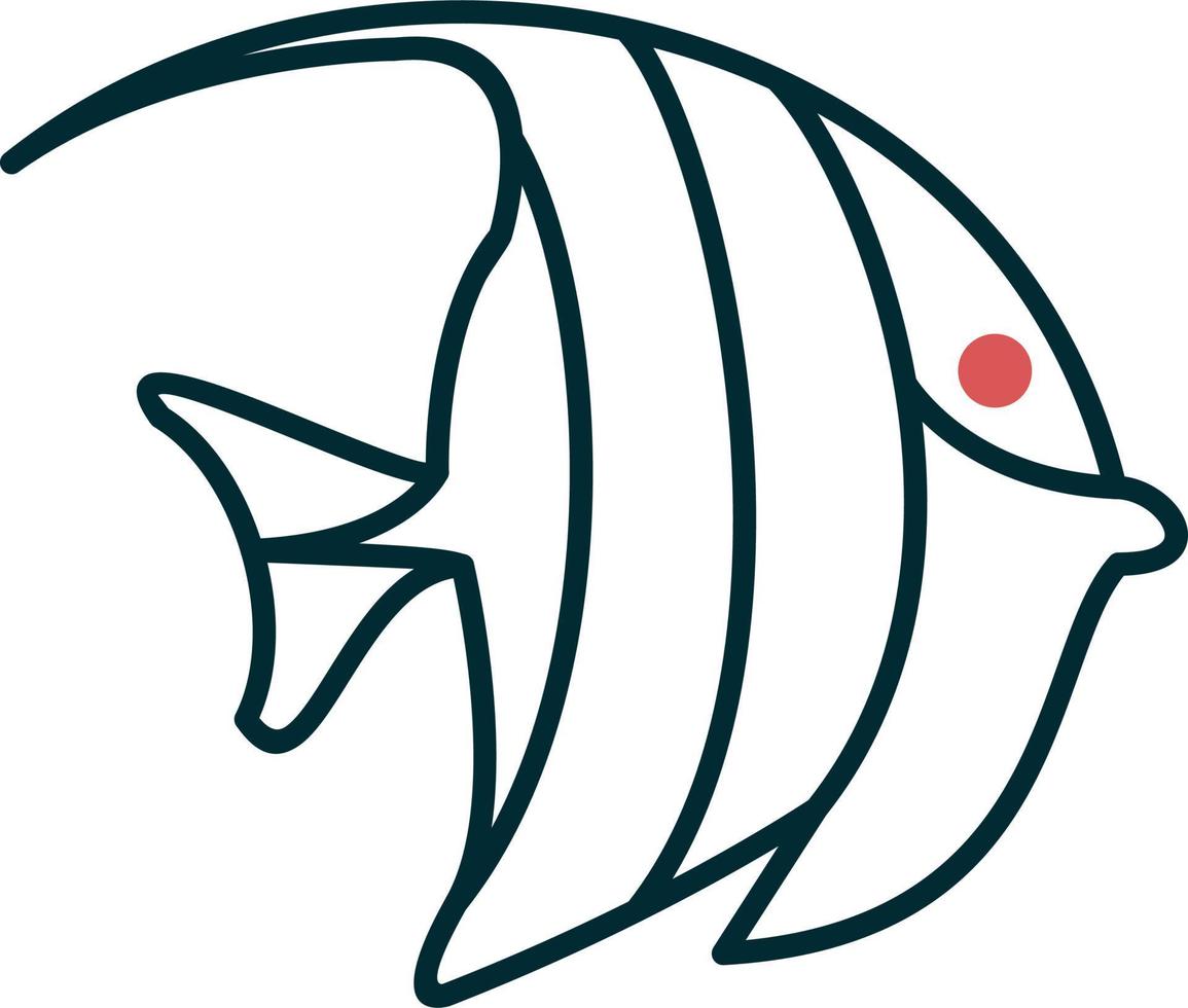 Moorish Idol Vector Icon
