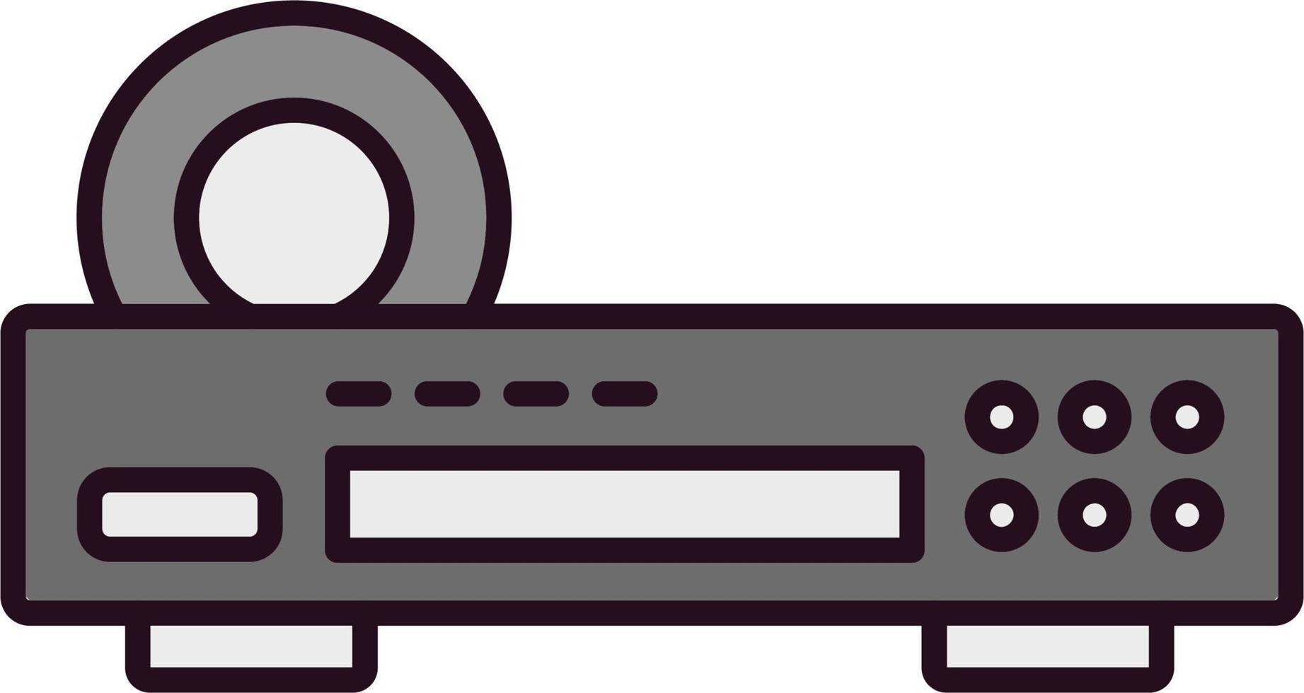 icono de vector de reproductor de dvd