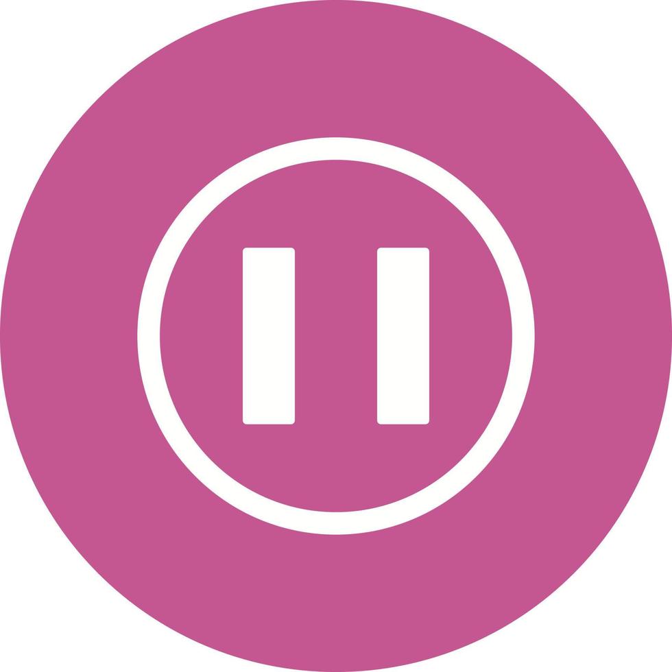Pause button Vector Icon
