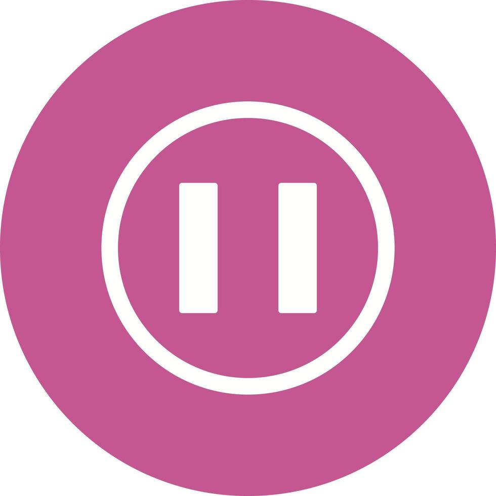 Pause button Vector Icon