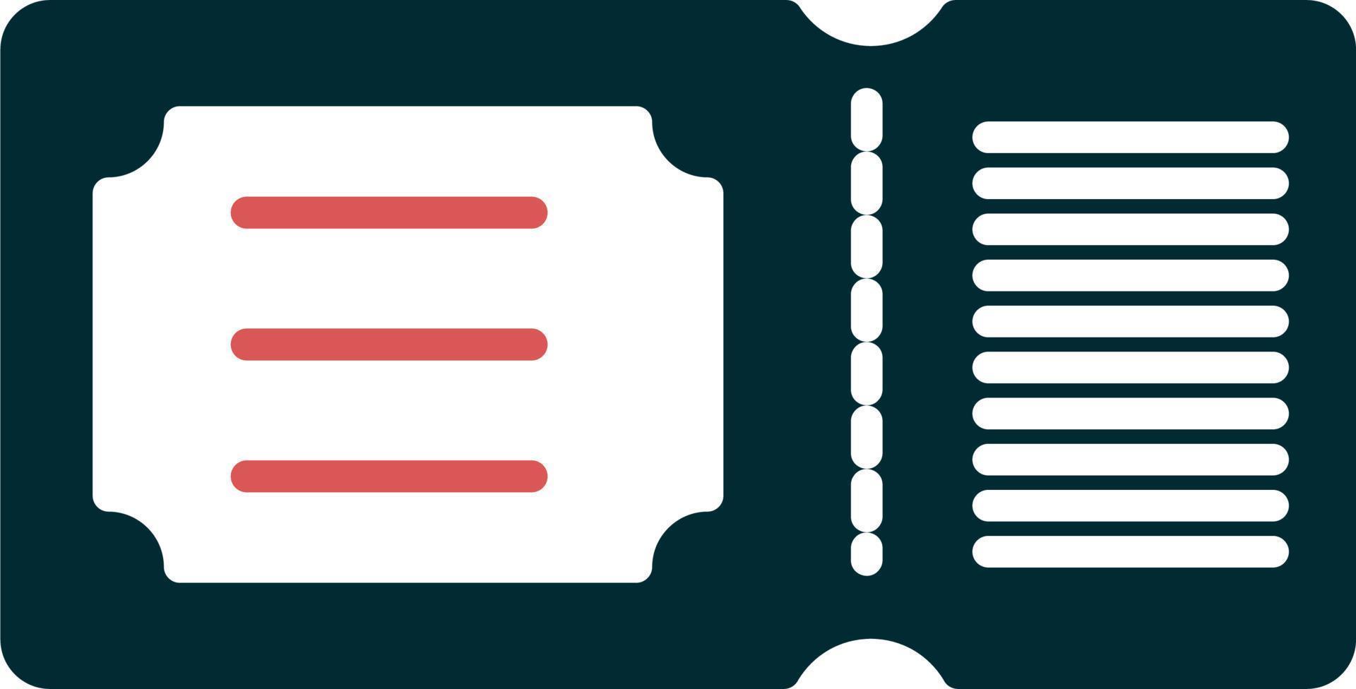 Ticket Vector Icon