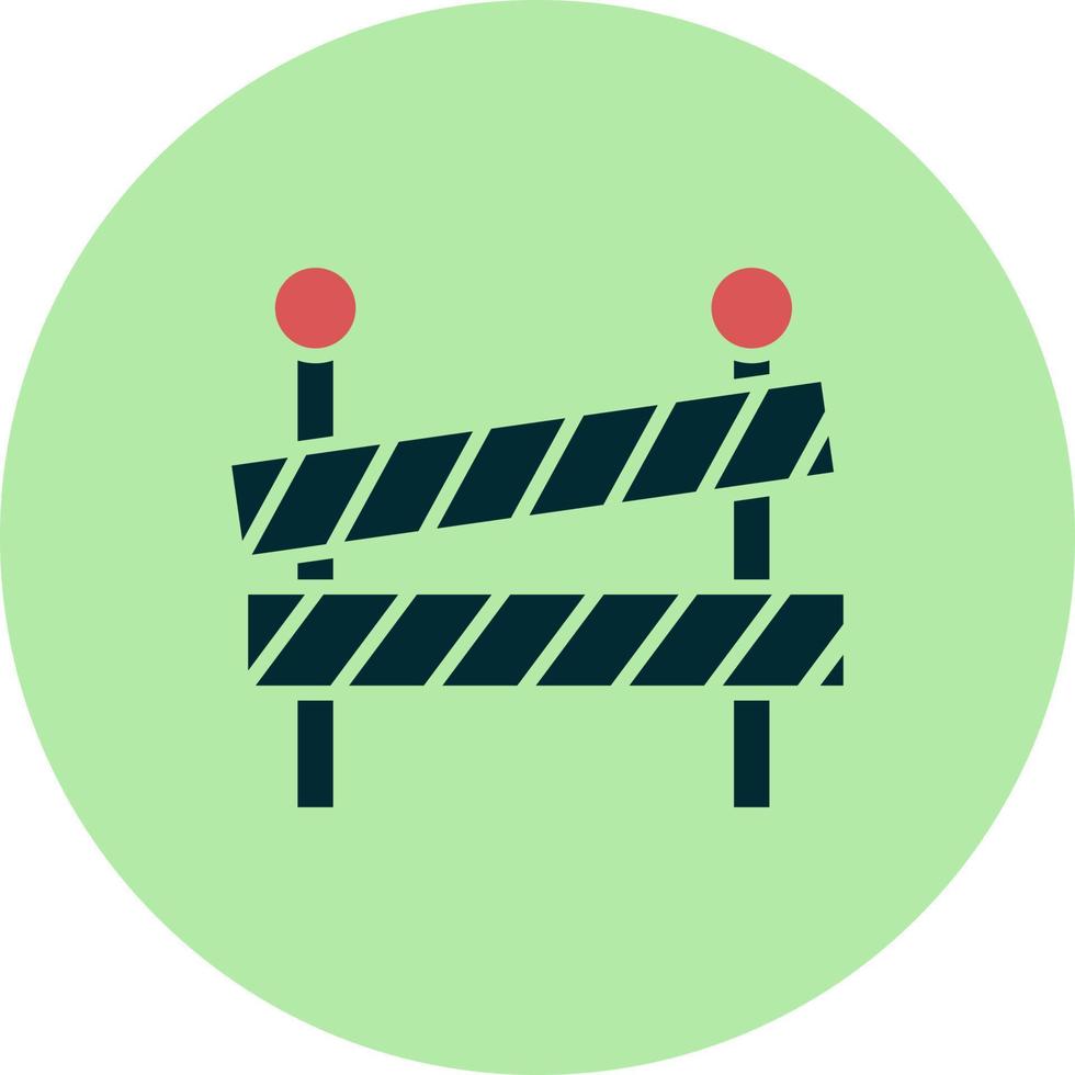 Road block Vector Icon