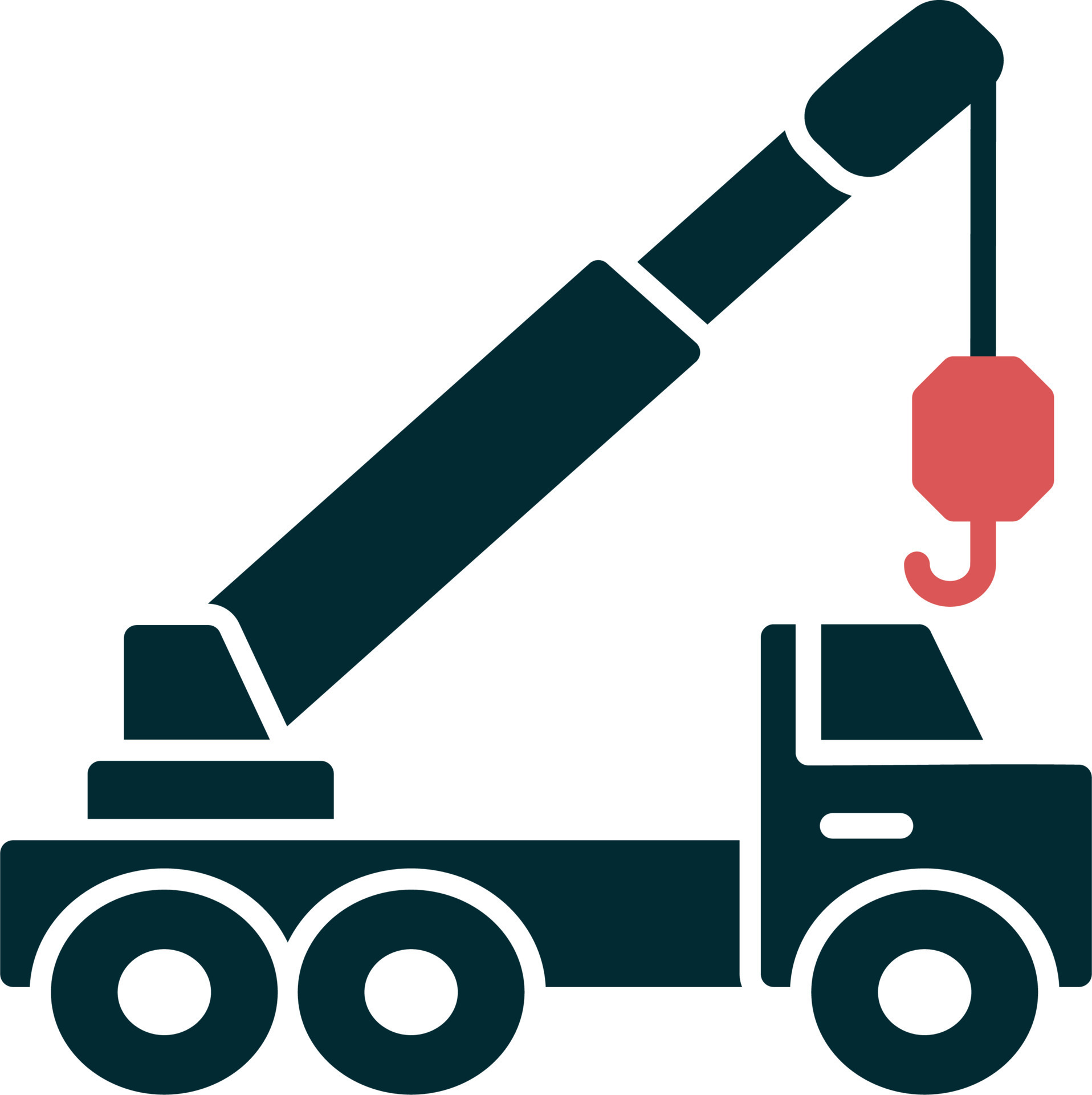 Crane truck Vector Icon 19618294 Vector Art at Vecteezy