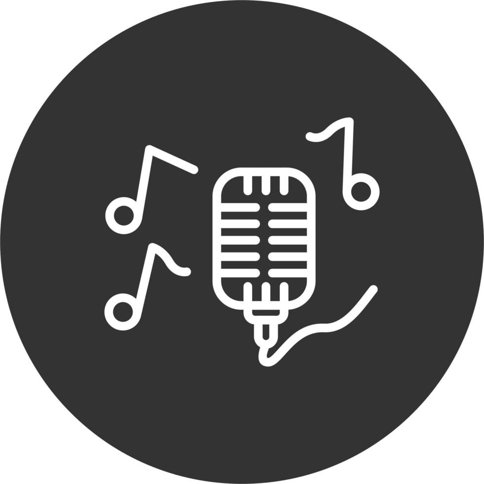 Singing Vector Icon