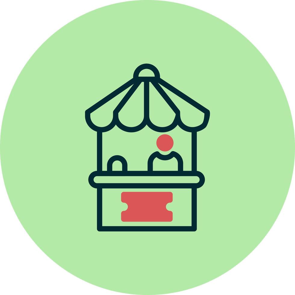 Ticket Office Vector Icon