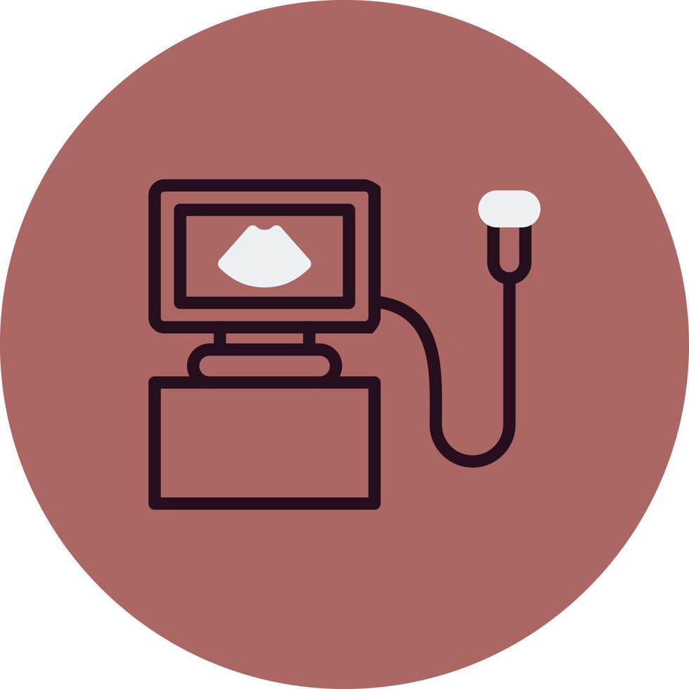 Ultrasound Machine Vector Icon