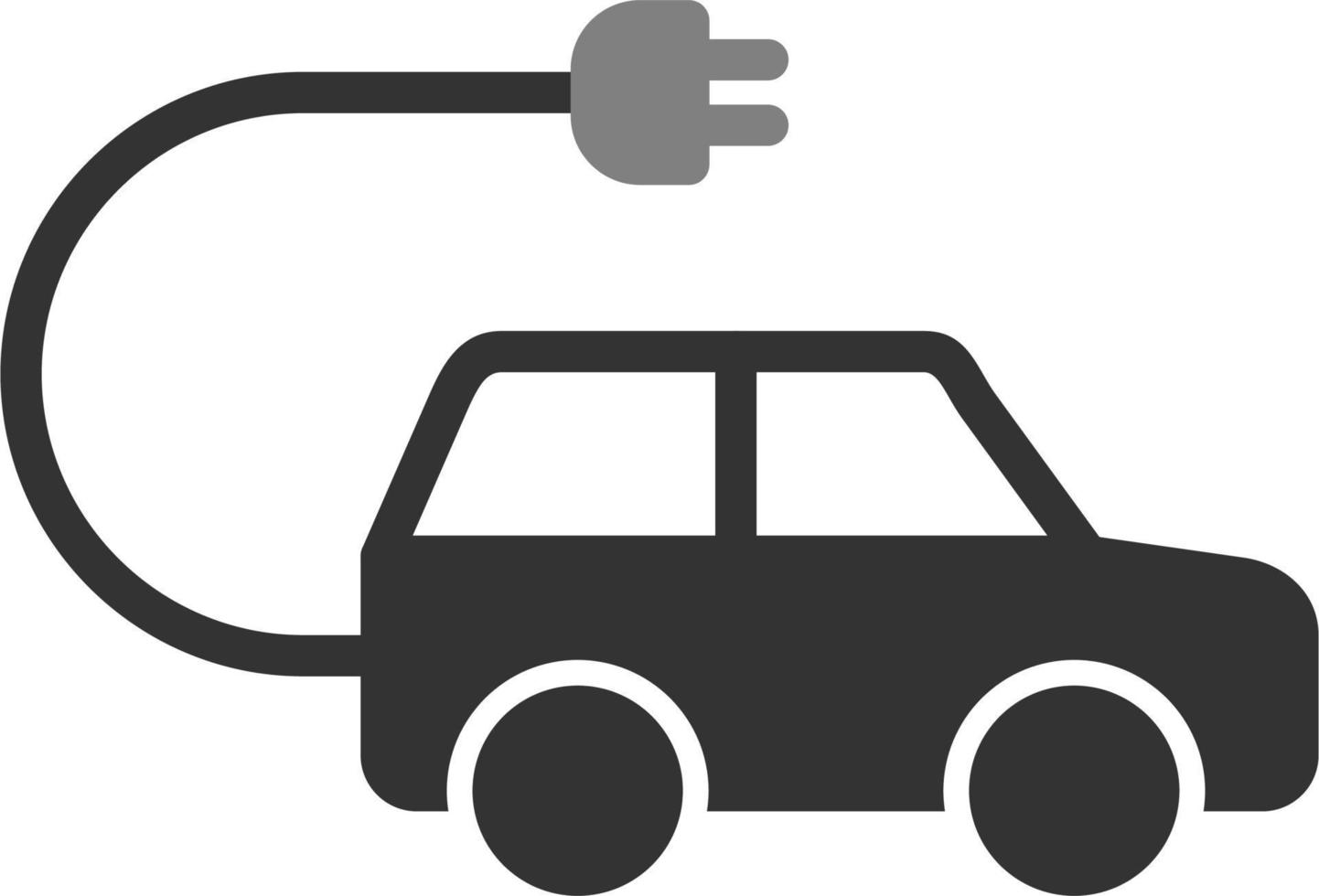 Electric Car Vector Icon