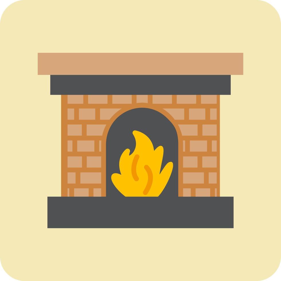 Fireplace Vector Icon