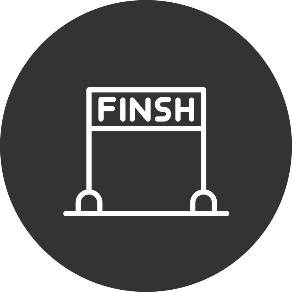 Finsh Line Vector Icon