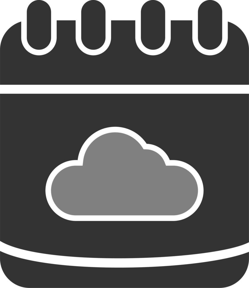 icono de vector de nube