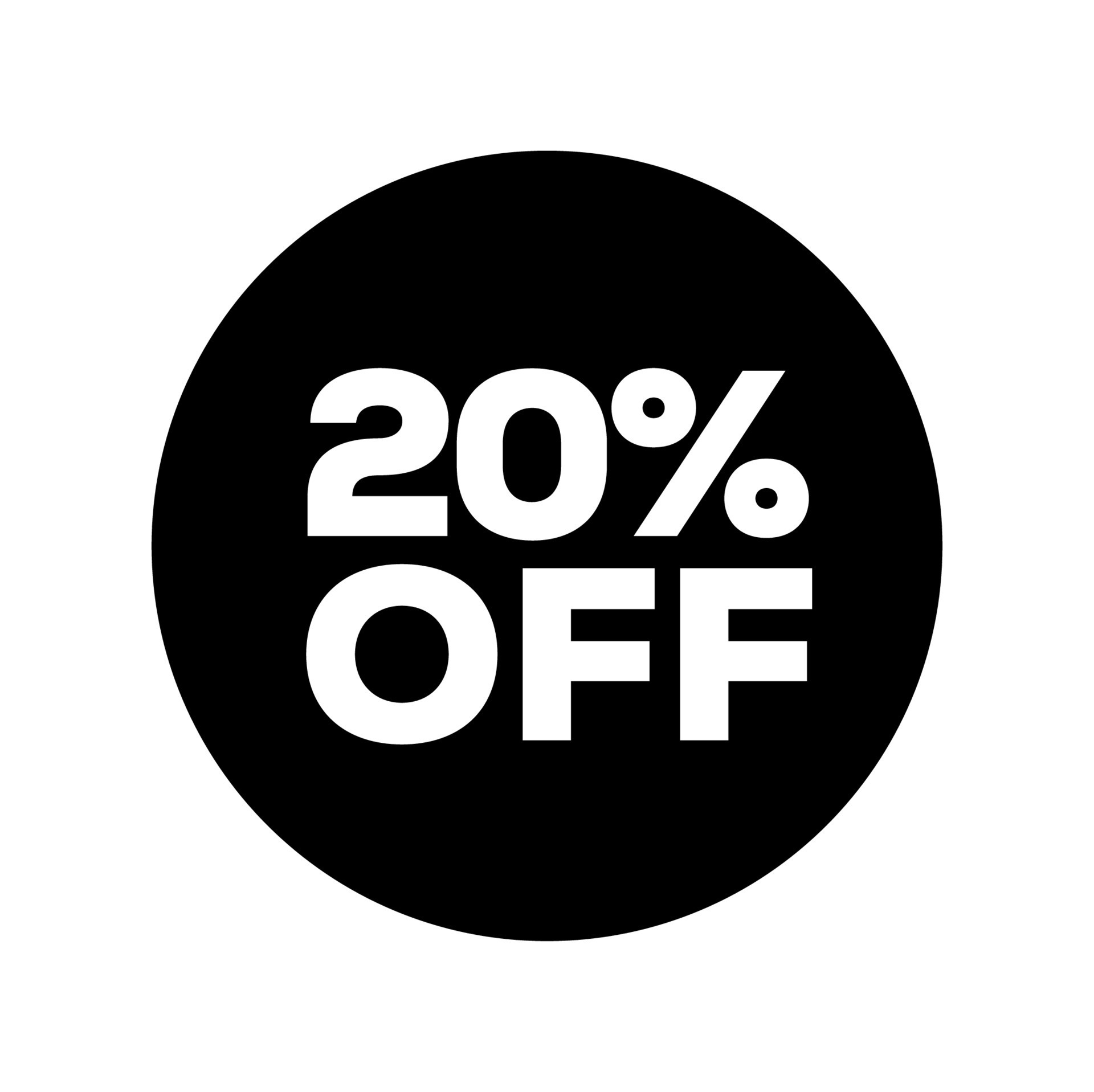 20 off vector sticker icon. 19619148 Vector Art at Vecteezy