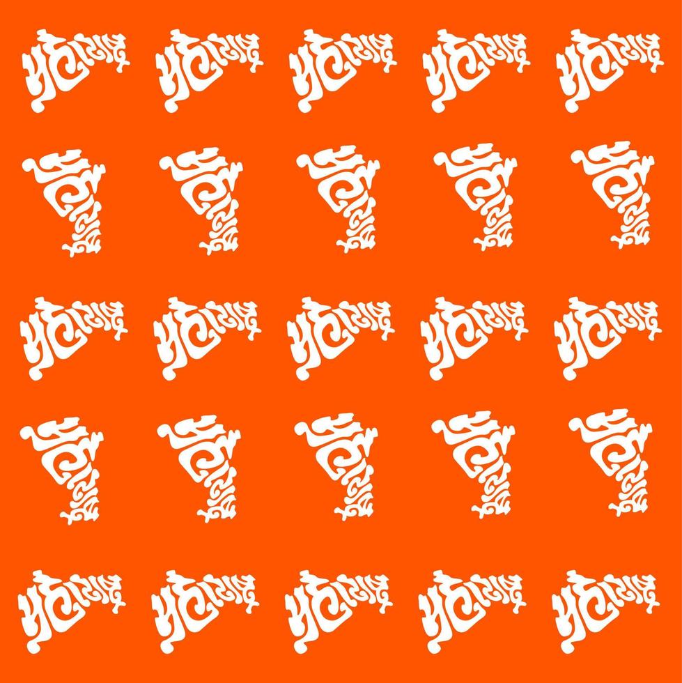 Maharashtra written in marathi text in maharashtra map. Maharashtra map pattern vector. vector