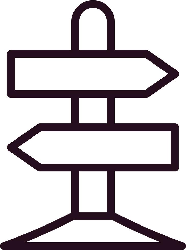 Sign Post Vector Icon