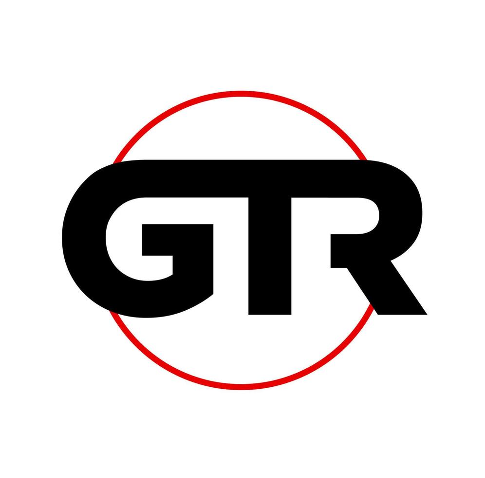 gtr empresa nombre inicial letras monograma. gtr letras icono. vector